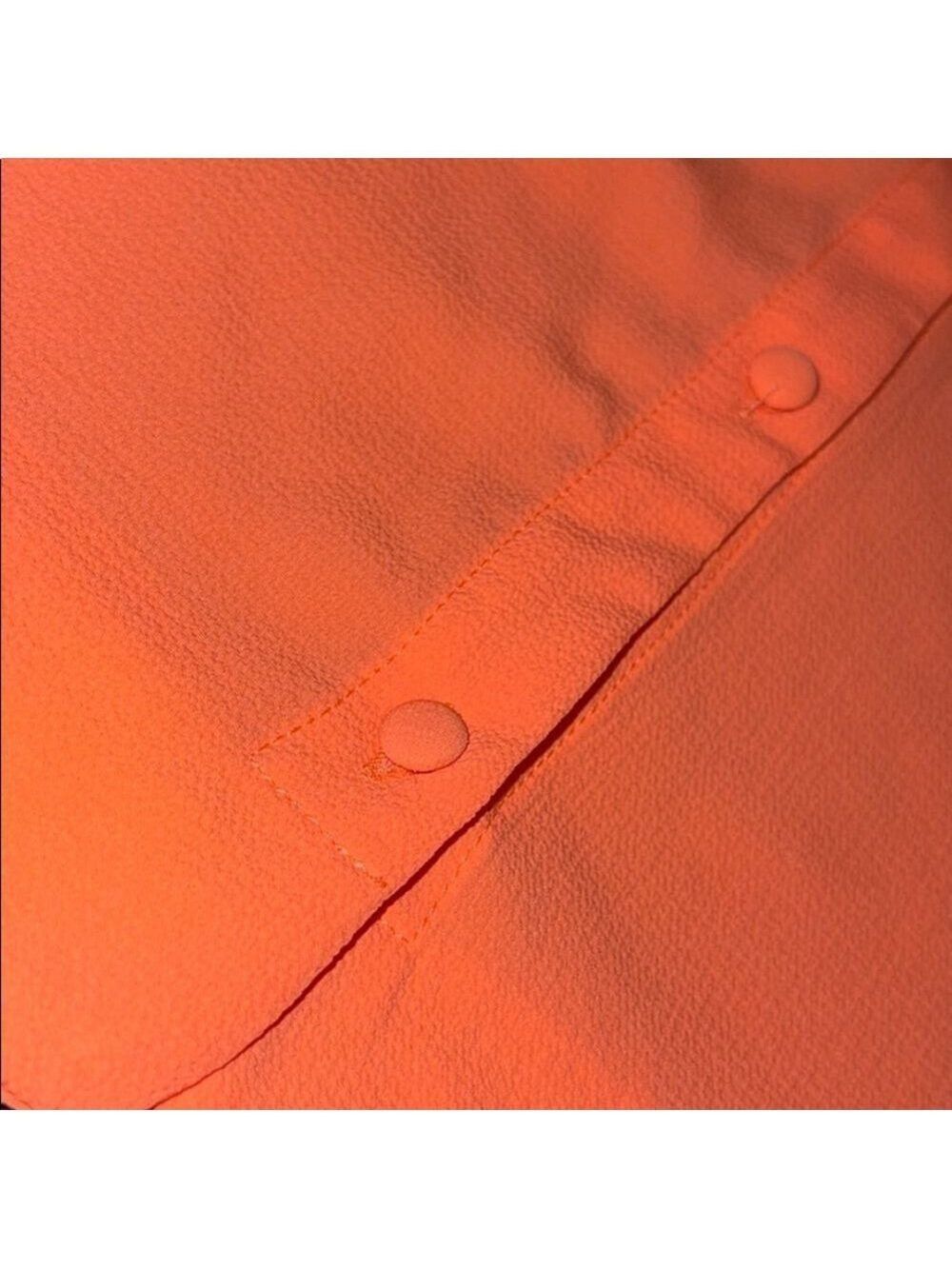 NECESSARY Clothing | Neon Orange Scalloped Crop Frilly Summer Tank - Picture 3 of 6